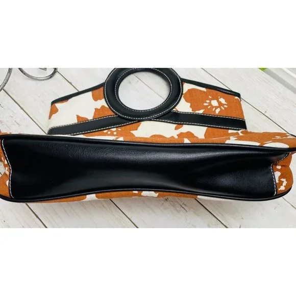 Old Navy Floral Clutch - Orange and Black - Picture 10 of 10